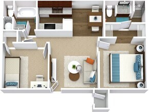 2 Bed Reno 1310 floor plan